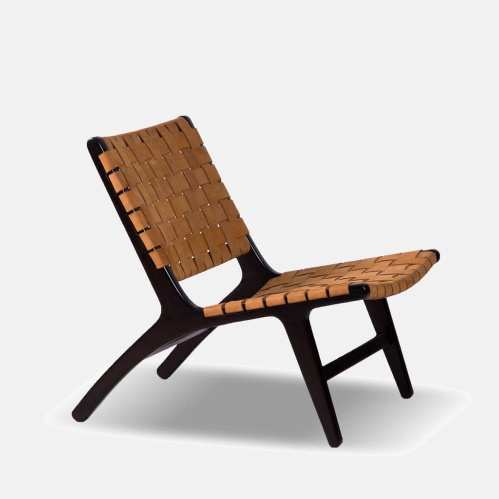 Hasthshilpa Handcrafted Teakwood Leatherette Accent Chair | Dining Chairs | Accent Chair | Dining Furniture | Garden Chairs | Living Room Furniture | Outdoor Furniture