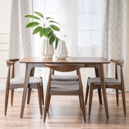 Hasthshilpa 4 Seater Large Teak Wood Rectangular Dining Set | Sheesham Wood Dining Table | 4 Seater Dining | Round Dining Table | Wooden Dining Table Set | Wooden Dining Table | Dining Chair | Wooden Dining Chair | Dining Room Furniture | Hasthshilpa