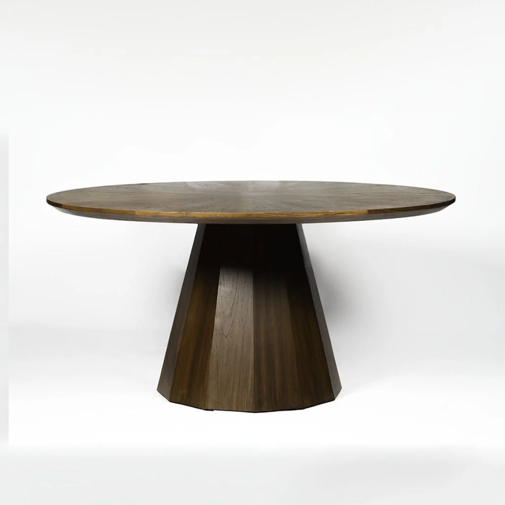 Hasthshilpa Rhapsody Round Teakwood Dining Table | Wooden Dining Table Set | Dining Table Set | Solid Wood Dining Set | Dining Room Furniture | Hasthshilpa