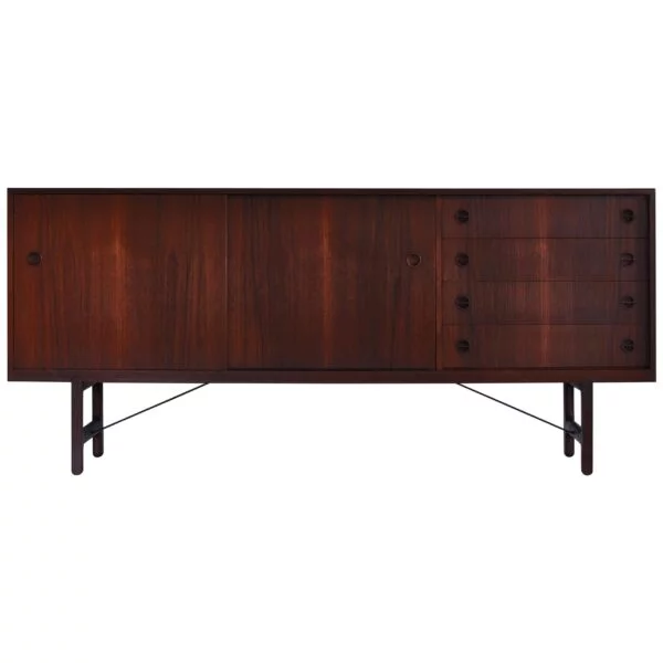 Hasthshilpa Modern Solid Teakwood Danish Sideboard | Sideboard | Wooden Sideboard | Cabinet | Wooden Cabinet | Storage Unit | Living Room Furniture | Hasthshilpa