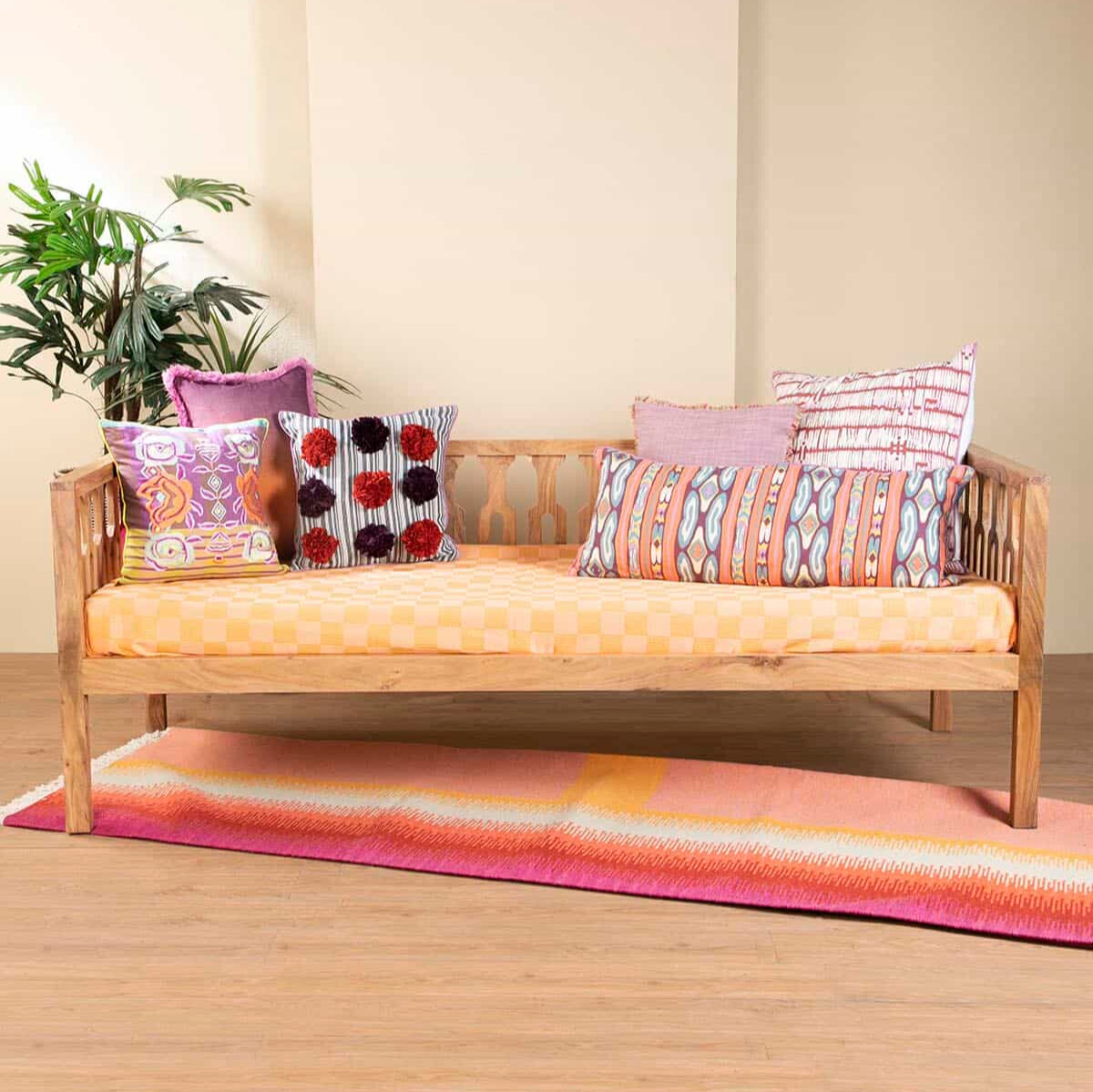 Hasthshilpa Coastal Retreat Acacia Wood Day Bed
