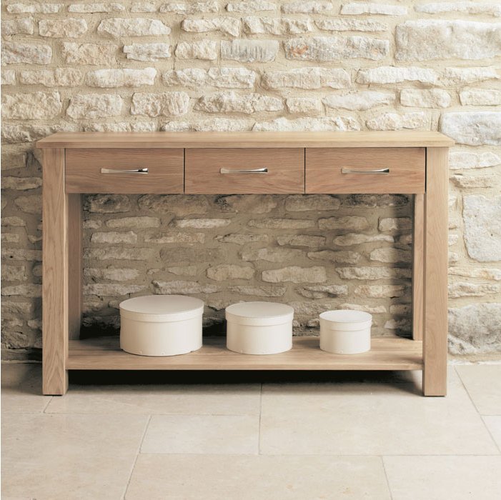 Hasthshilpa Mobel Oak Console Table | Disc Console, Console Table | Wooden Console Table | Iron Console Table | Living Room Furniture | Solid Wood Furniture | Hasthshilpa