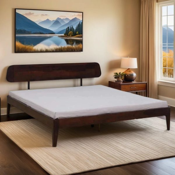Buy Hasthshilpa Sheesham Grace Bed in Light Rosewood Finish | Bedroom Furniture | Wooden Beds | King Size Beds | Hasthshilpa
