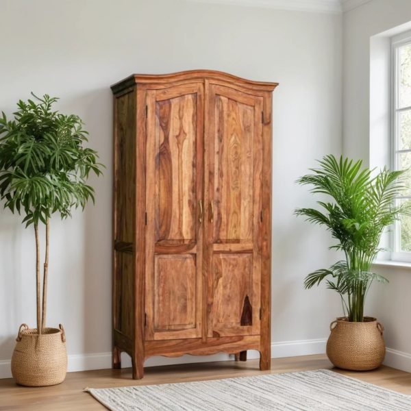 Buy Hasthshilpa Majestic Sheesham Wardrobe |Wooden Wardrobe | Almirah | Bedroom Furniture | Hasthshilpa