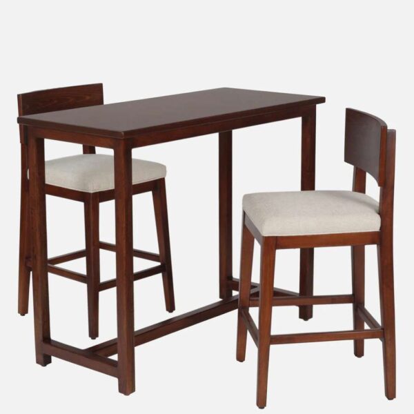 Buy Hasthshilpa Premium Solid Wood Bar Table Set with Pair of Chairs | Wooden Bar Table | Wooden Bar Table Set | Bar Table Set | Hasthshilpa