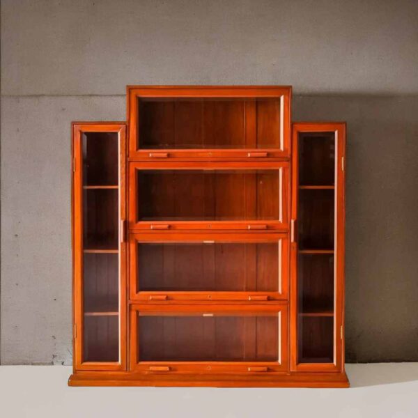 Buy Hasthshilpa Teakwood Barrister Legacy Display Bookcase | Office Cabinet | Display Unit | Bookshelf | Hasthshilpa