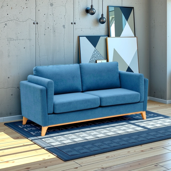 Buy Hasthshilpa SnugNest Duo Fabric Sofa | Sofa | Upholstered Sofa | Fabricated Sofa | Sofa Set | Living Room Furniture | Hasthshilpa