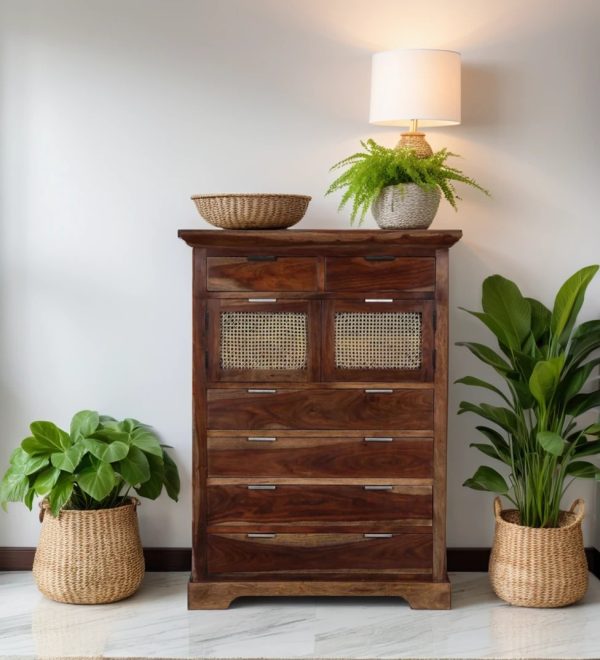 Buy Hasthshilpa Rajwada Olive Sheesham Chest of Drawers | Chest of Drawers | Hasthshilpa