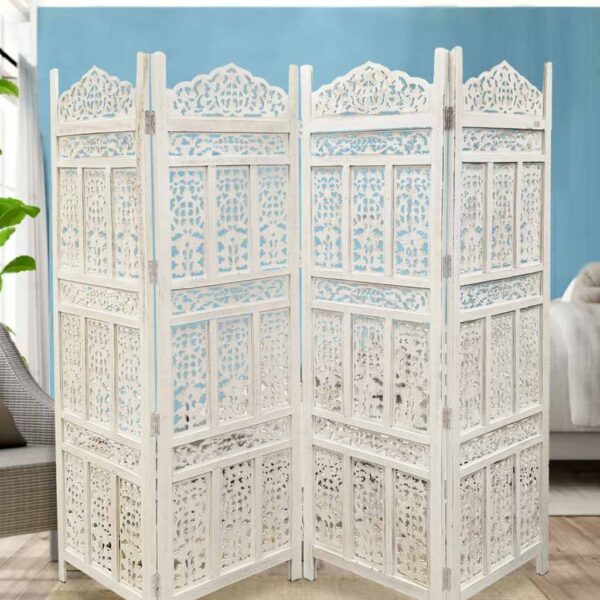 Buy Hasthshilpa Allorah Artisan-Crafted Panel Folding Room Divider | Room Divider | Hasthshilpa