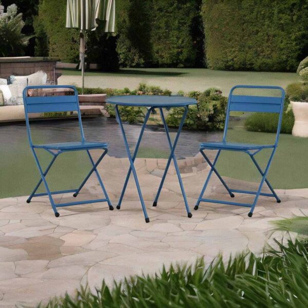 Buy Hasthshilpa Azure Industrial Patio Table Chair Set | Patio Chair | Patio Table | Hasthshilpa