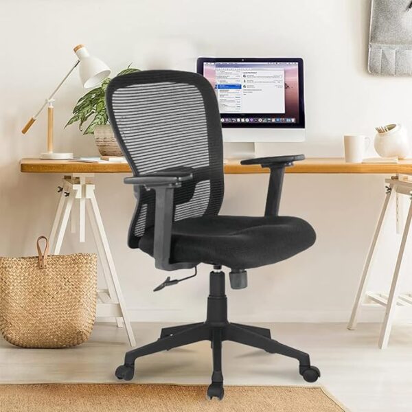 Buy Hasthshilpa Ergonomic Chair with Mid-Back Mesh Design | Office Chair | Visitor Chair | Study Chair | Computer Chair | Hasthshilpa