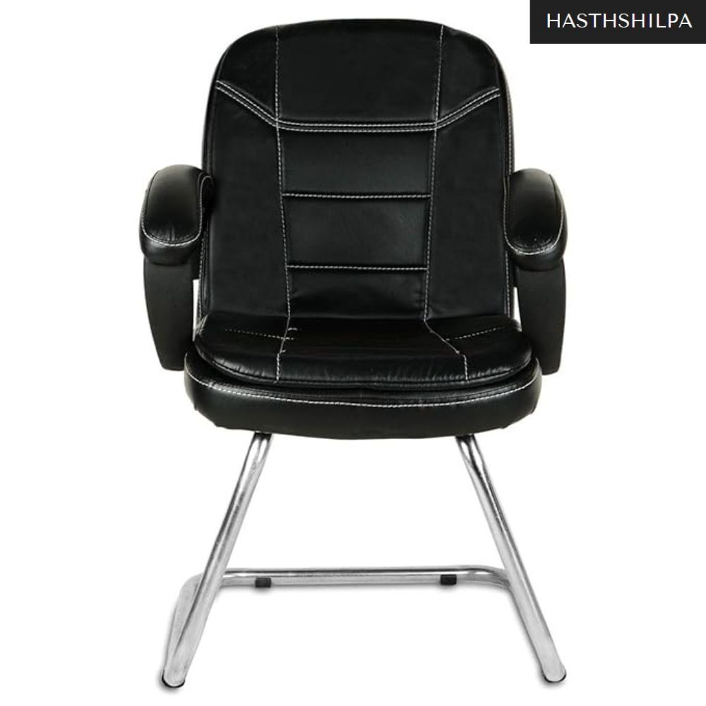 Buy Hasthshilpa Office Guest Chair with Comfort Armrests | Office Chair | Study Chair | Visitor Chair | Computer Chair | Hasthshilpa