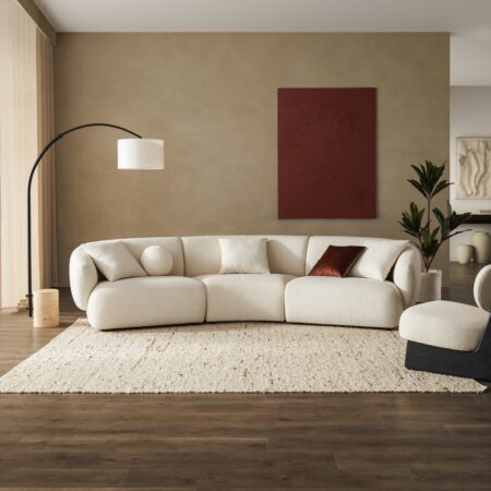 Buy Hasthshilpa Curve Comfort Fabric Sofa | Sofa | Luxury Sofa | 3 Seater Sofa | Sofa Set | Living Room Furniture