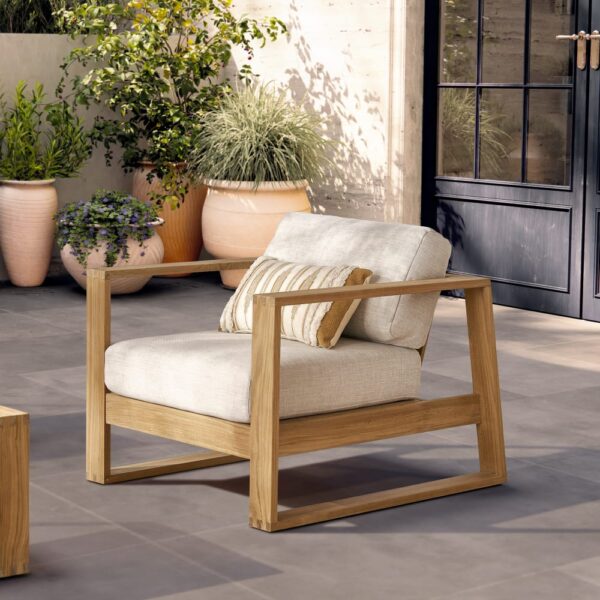 Buy Hasthshilpa Teak Outdoor Lounge Chair | Lounge Chair | Outdoor Chair | Outdoor Lounge Chair | Outdoor Furniture | Garden Chair | Garden Furniture | Hasthshilpa