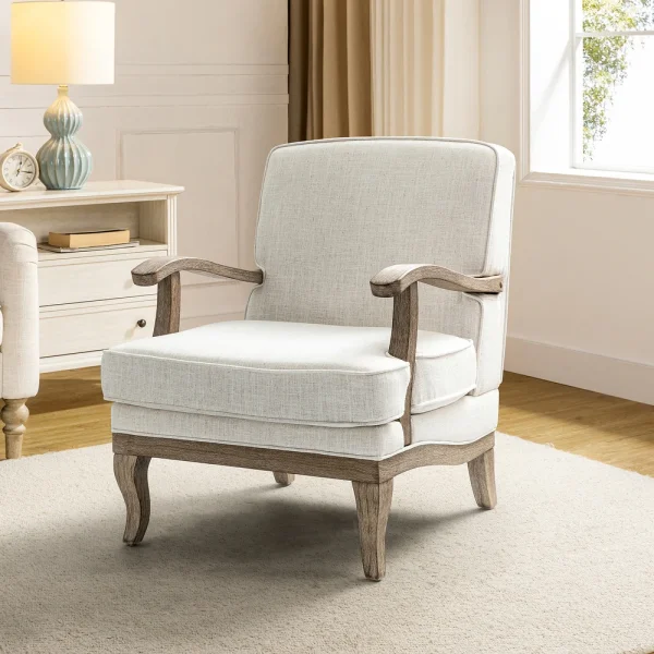 Hasthshilpa Rinaldo Farmhouse Armchair | Armchair | Lounge Chair | Living Room Chair | Hasthshilpa