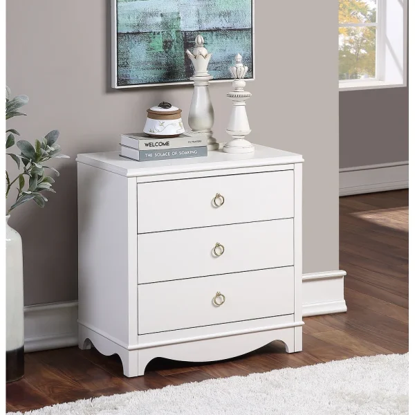 Hasthshilpa Larkwood Three-Drawer Nightstand | Chest of Drawers | Hasthshilpa