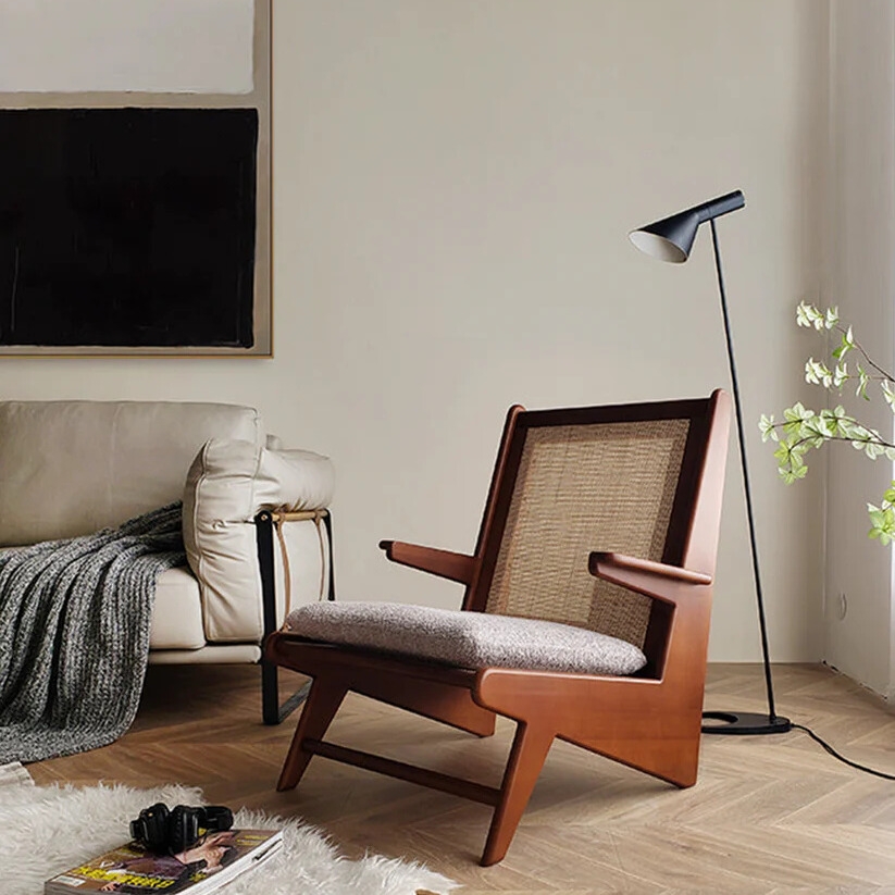Hasthshilpa Contemporary Rattan Kangaroo Lounge Chair| Outdoor Chair | Outdoor Lounge Chair | Outdoor Furniture | Garden Chair | Garden Furniture | Hasthshilpa | Wooden Lounge Chairs for Home