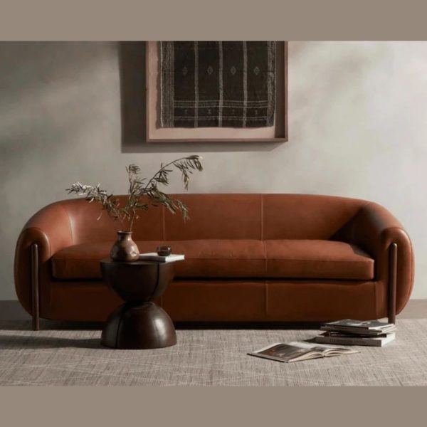 Hasthshilpa Premium Carmine Leather Sofa | Sofa | Luxury Sofa | 3 Seater Sofa | Sofa Set | Living Room Furniture | hasthshilpa