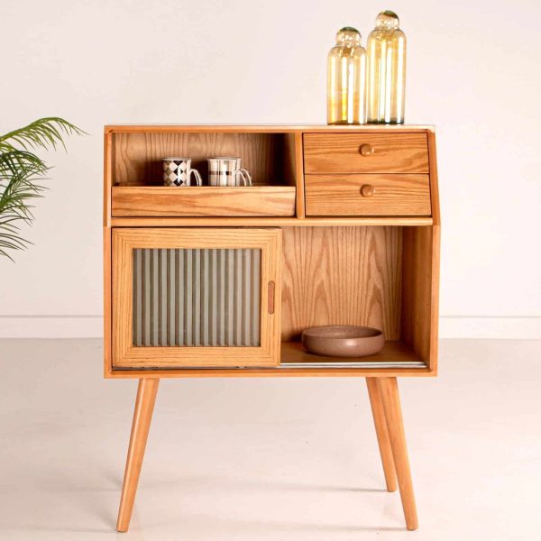 Hasthshilpa Countryside Oakwood Coffee Cabinet