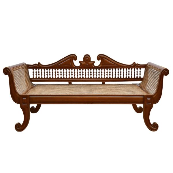 Hasthshilpa Heritage Rattan Teakwood Diwan