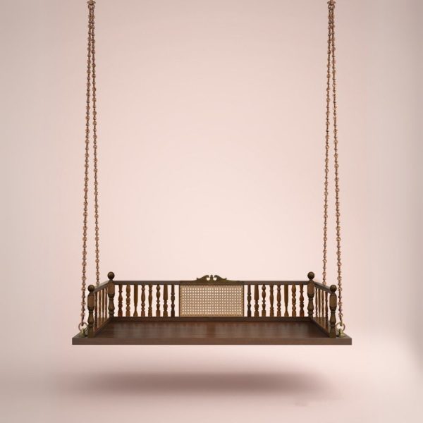 Buy Hasthshilpa Elegant Teak Wood Hanging Swing | Wooden Swing | Outdoor Swing | Hasthshilpa
